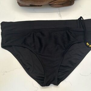 Flattering ribbed swim bottoms